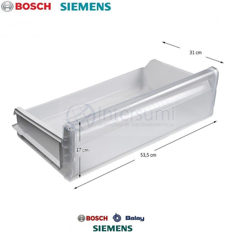 Recambio embellecedor cajon frigorifico Siemens 00421219