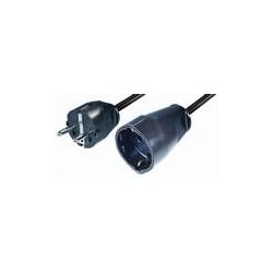 Cable prolongador schuko negro 3X1,5mm2 NV8-3H